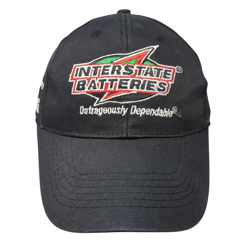 Interstate Batteries 11 18 20 Strapback Hat Black One Size Embroidered